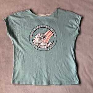 Roxy ~ Girls Tee ~ Girls Size 12 ~ Who Rides The Waves
